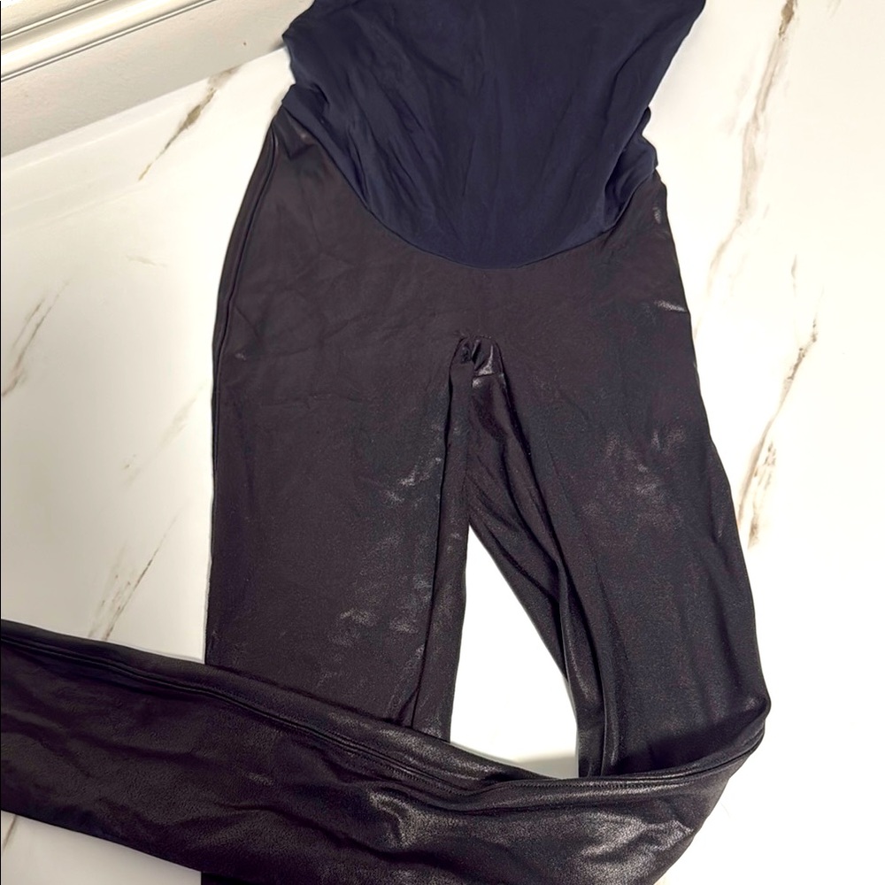 SPANX Black Leggings with Red Tag